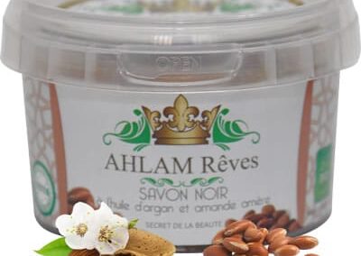 Savon noir huile d’argan et amande amère (Réf: abgcos08)